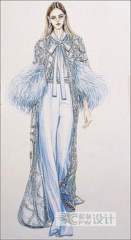 米蘭國際時尚設計學院學員服裝設計手繪作品賞析